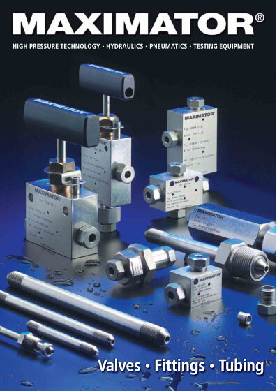 Maximator超高(gāo)壓閥、接頭和(hé)管件(jiàn)